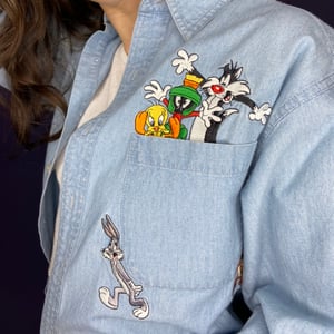 Looney Tunes Button Up