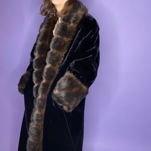Beautiful brown fur coat