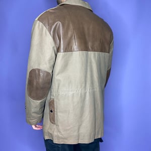 The coolest vintage leather patchwork coat