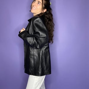 Liz Claiborne leather blazer