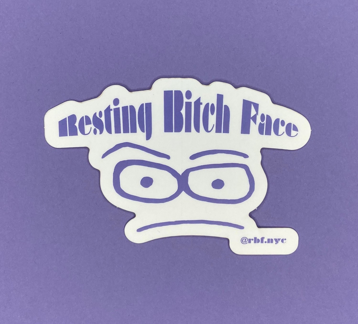 the coolest purple sticker 