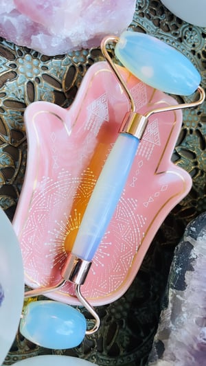 Image of Opalite face massage roller 