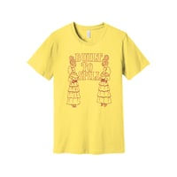 Image 1 of Smoking Ladies T-Shirt (Yellow) [Unisex]