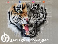 Image 2 of Tiger Artwork ORIGINALE ZEICHNUNG