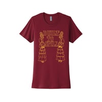 Smoking Ladies T-Shirt (Cardinal) [Ladies]