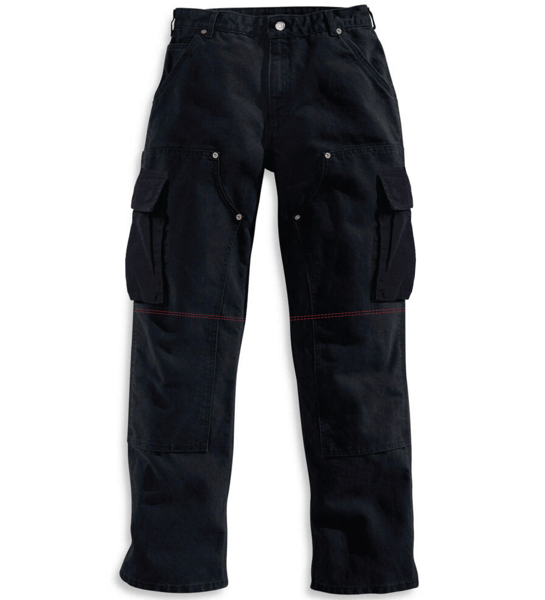 Image of Carhartt Cargo Pant: AGED BLK DENIM