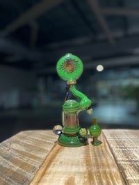 Image 1 of Filla John Glass Bubbler Rig W/ Matching Cap