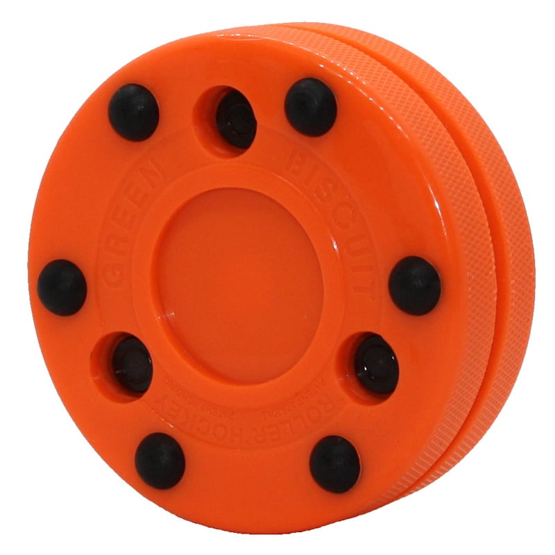 Green Biscuit Roller Hockey Puck