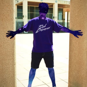 Image of Basic Space Tee - Purple/White