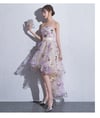Cute Floral Tulle High Low New Style Prom Dress, Short Homecoming Dress Evening Dress
