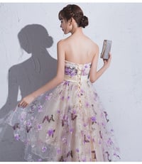 Image 3 of Cute Floral Tulle High Low New Style Prom Dress, Short Homecoming Dress Evening Dress