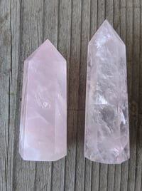 Natural Crystal Point,Rose Quartz