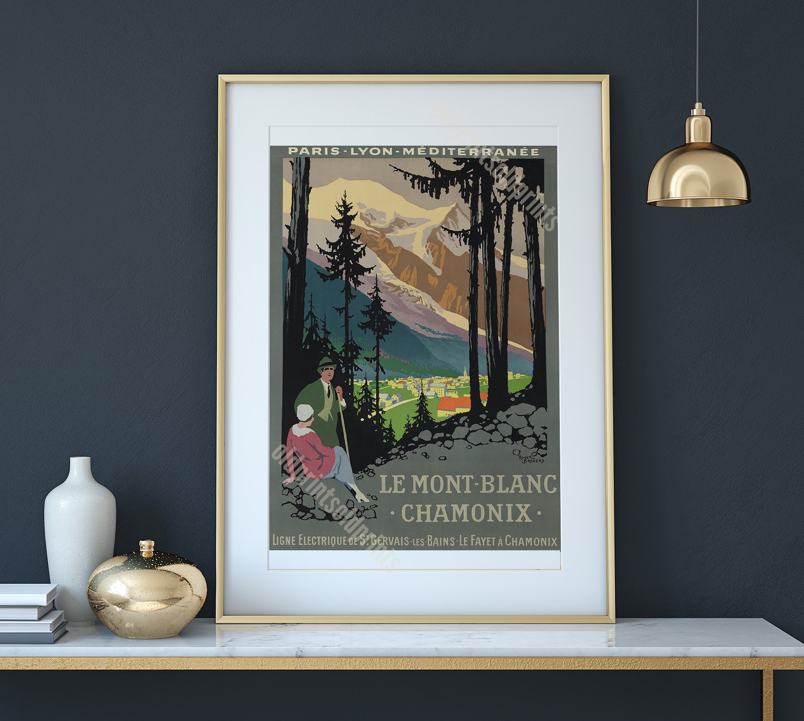 Le Mont-Blanc - Chamonix | Roger Broders | 1924 | Wall Art Print