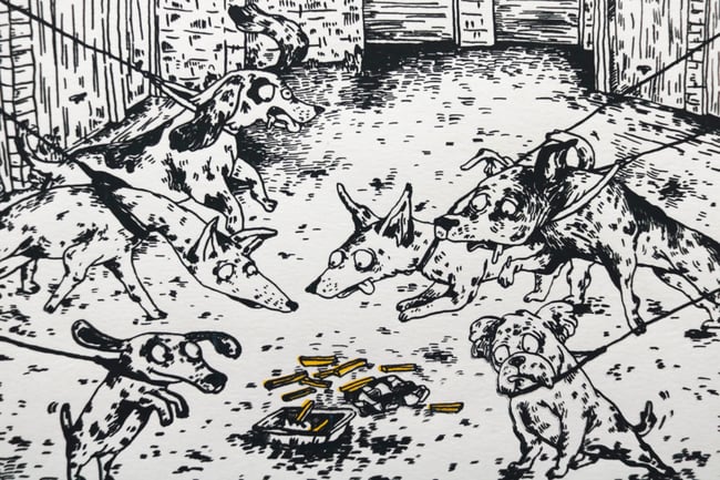 "Bâtard" Sérigraphie