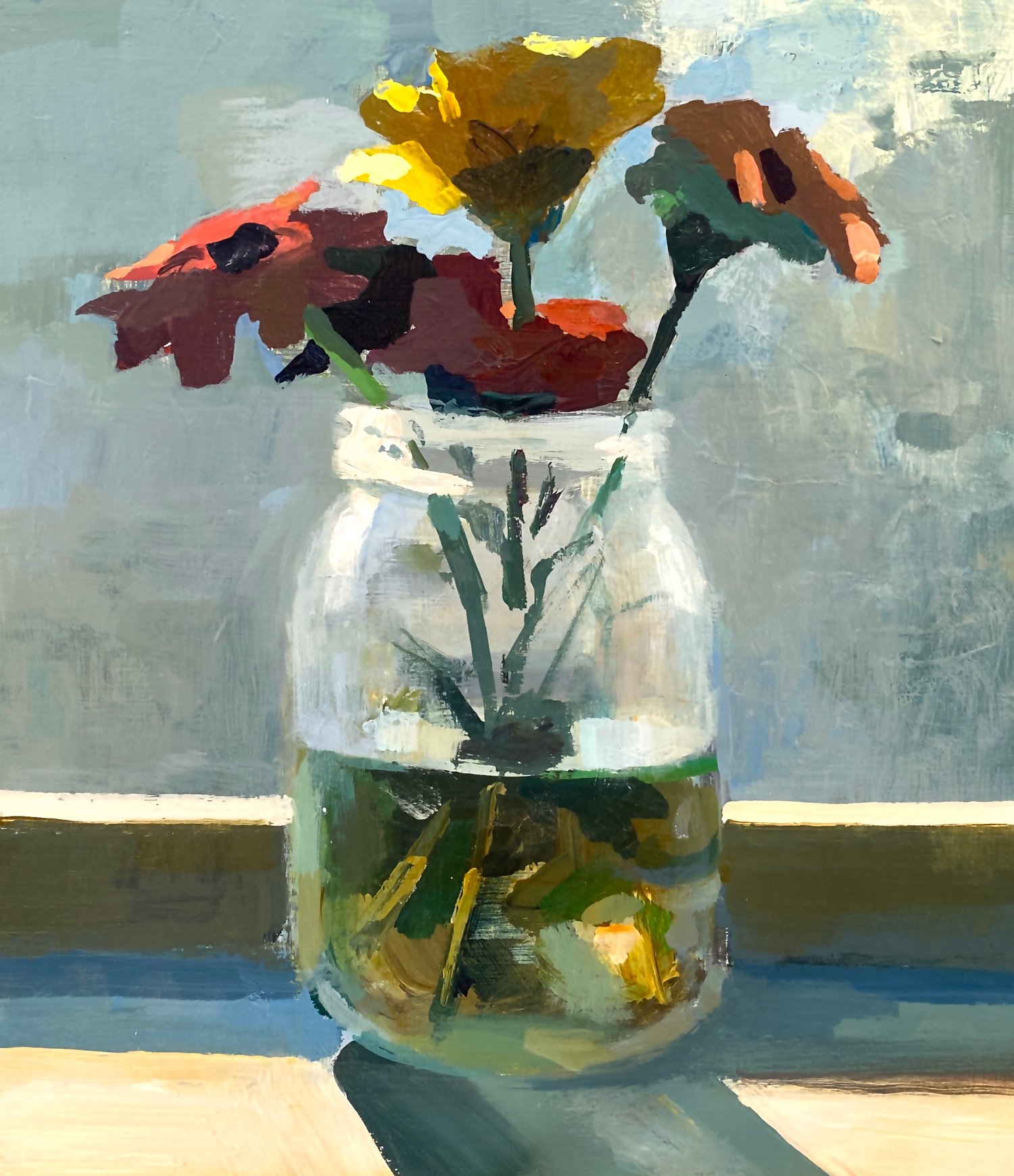 Image of Jar of flowers 