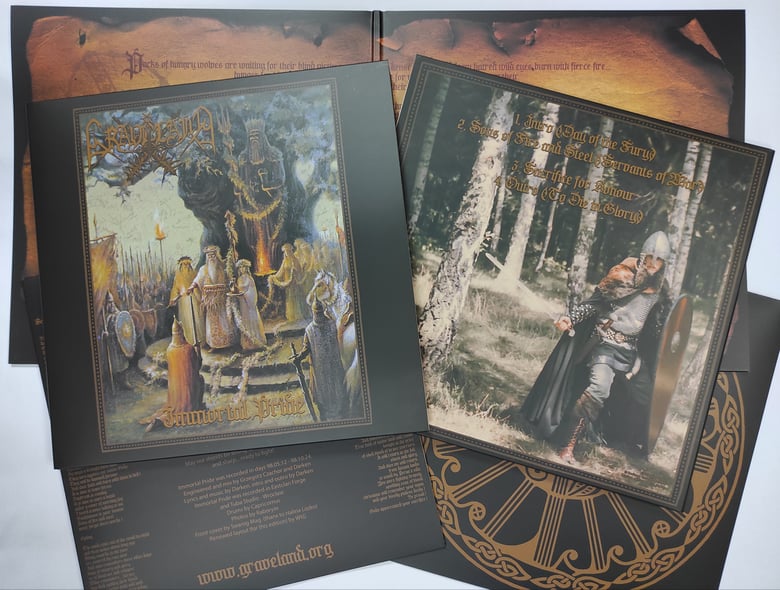 Image of GRAVELAND "Immortal Pride" 12" LP - black vinyl + WOODEN BOX