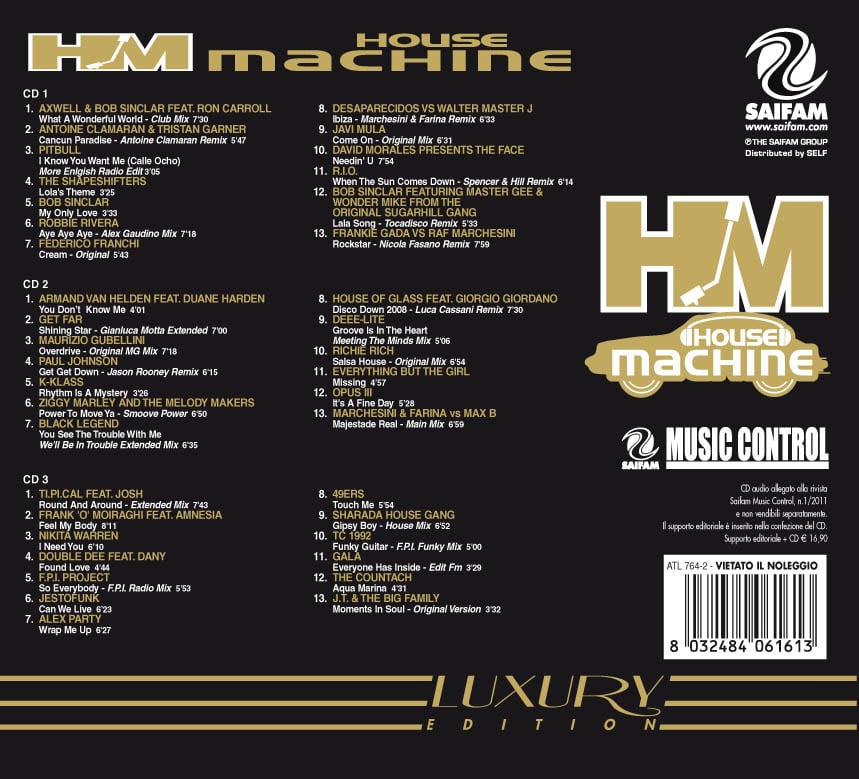 ATL764-2 // HOUSE MACHINE - LUXURY EDITION (3 CD)