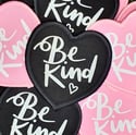 Be kind heart shaped patch 