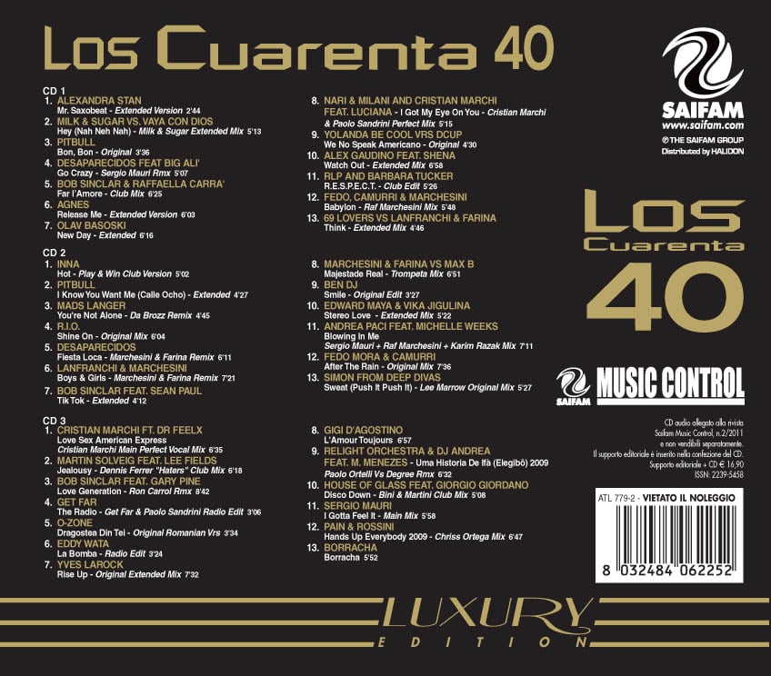 ATL779-2 // LOS CUARENTA - LUXURY EDITION (3 CD)