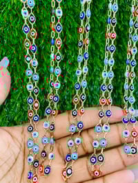 Image 3 of 18K GOLD EVIL EYE NECKLACE
