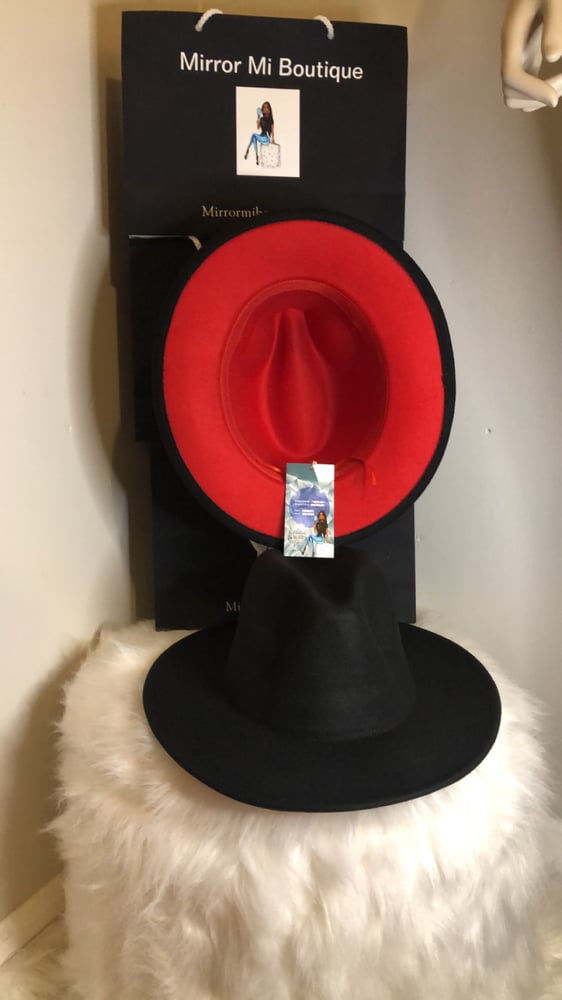 Image of Dirty Diana Fedora in Black w/Red bottom
