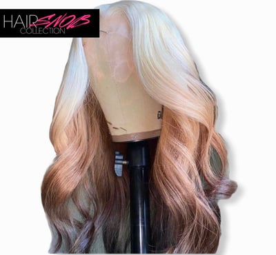 Image of Lace Front 13x4 Ombré Blonde #613/Brown Body Wave Wig