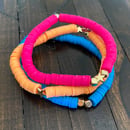 Image 1 of Vinyl Heishi Bead Bracelet Set