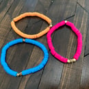 Image 2 of Vinyl Heishi Bead Bracelet Set