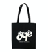 Black Tote Bag - Type Logo Image 4