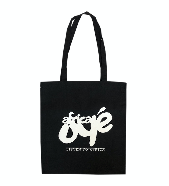 Black Tote Bag - Type Logo Image 4