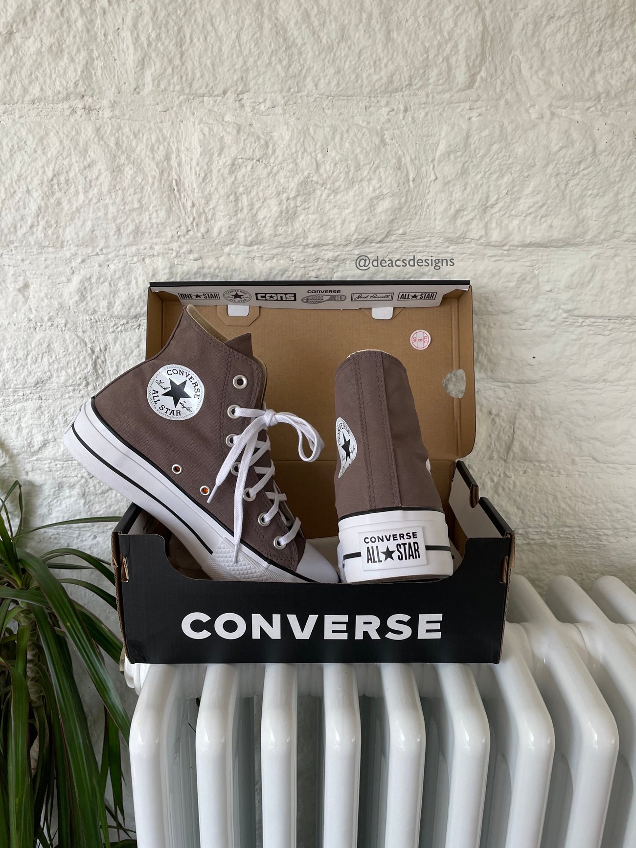 Platform Converse - Choc Brown | DeacsDesigns