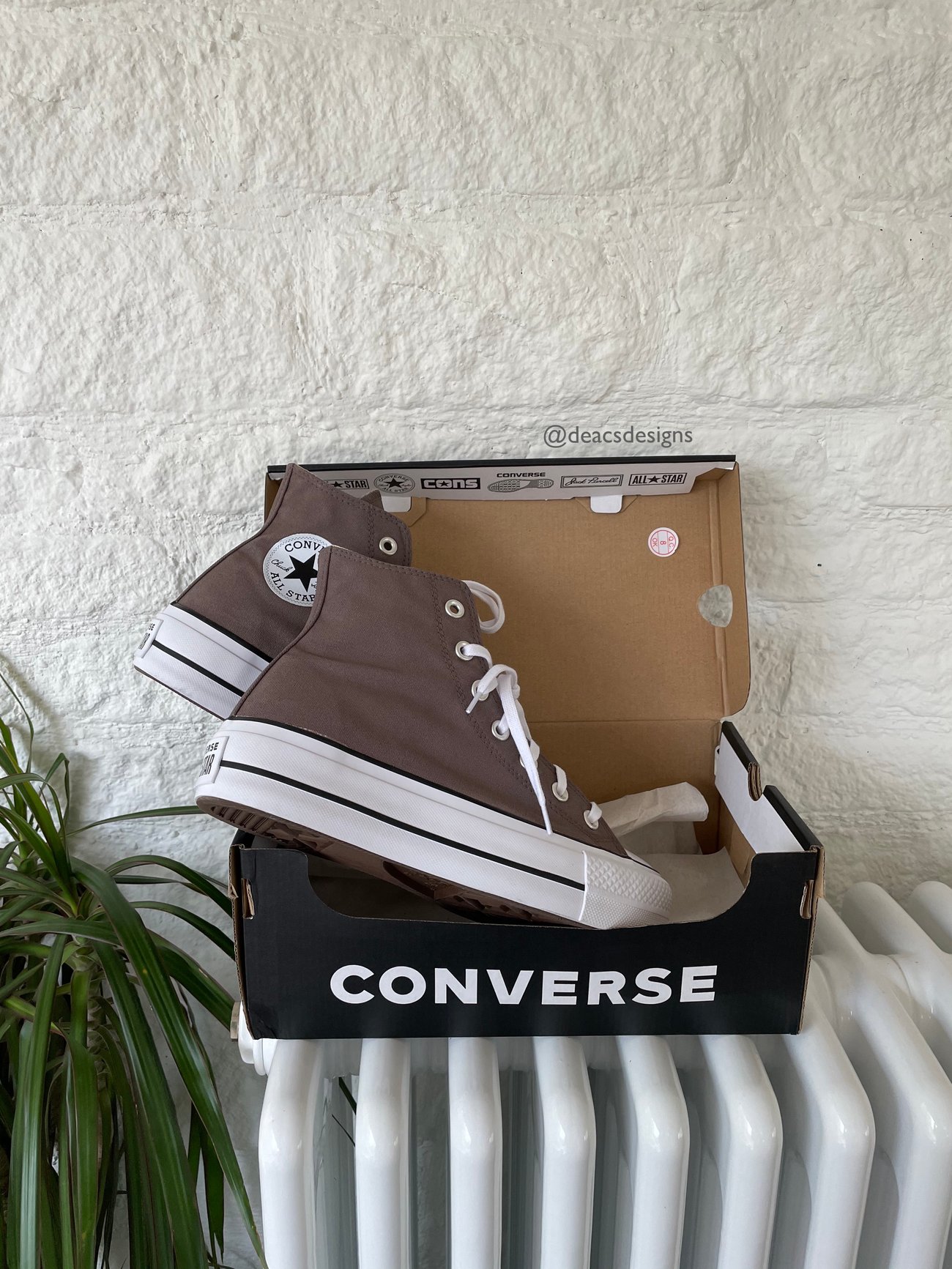 Platform Converse - Choc Brown | DeacsDesigns