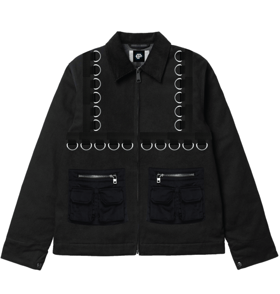 Image of D-RING WORK JACKET: BLACK