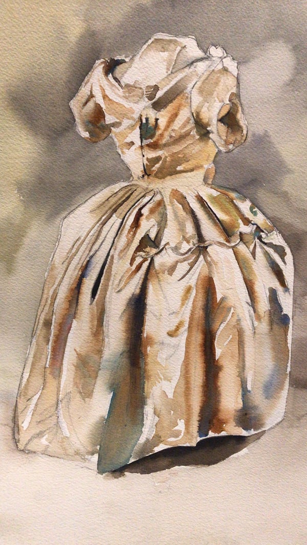 Image of Gold Dress