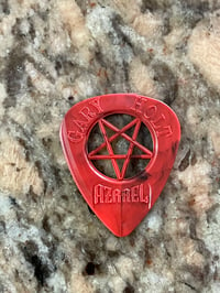 RED AND BLACK AZRAEL PENTAGRAM PICK!