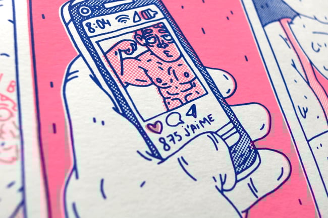 "Eugène super protéines" Sérigraphie