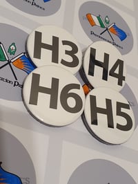 Image 2 of H Block Badge Set. 
