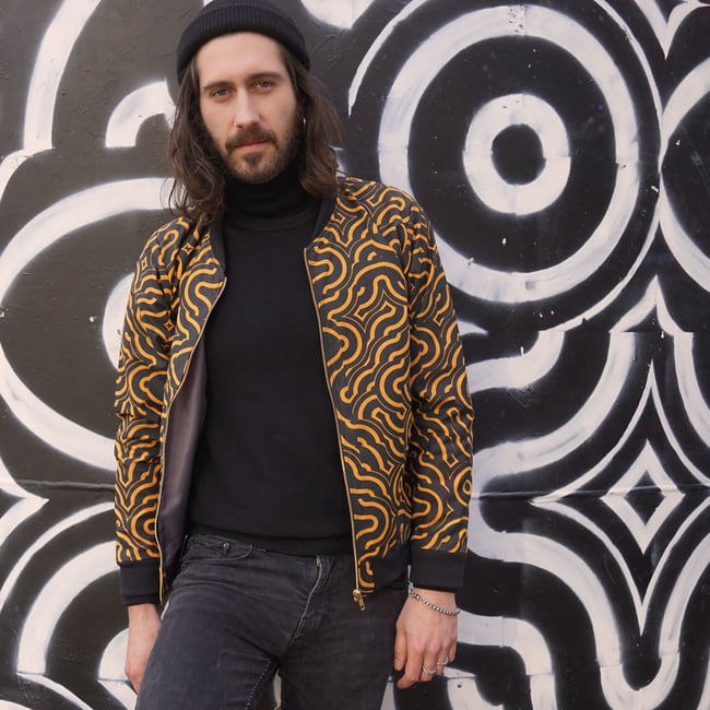 VISUAL WALLS N.2 JAQUET (Ocher/Black)