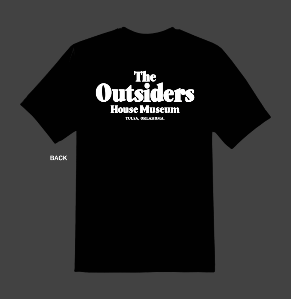 Image of The Outsiders House Museum, Tulsa, Oklahoma. (Movie Logo Font) T's
