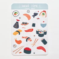 Image 1 of Sushi Time Sticker Sheet
