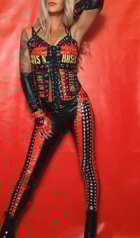 Image 3 of GUN'S N ROSES NIGHTTRAIN LACE UP TOP