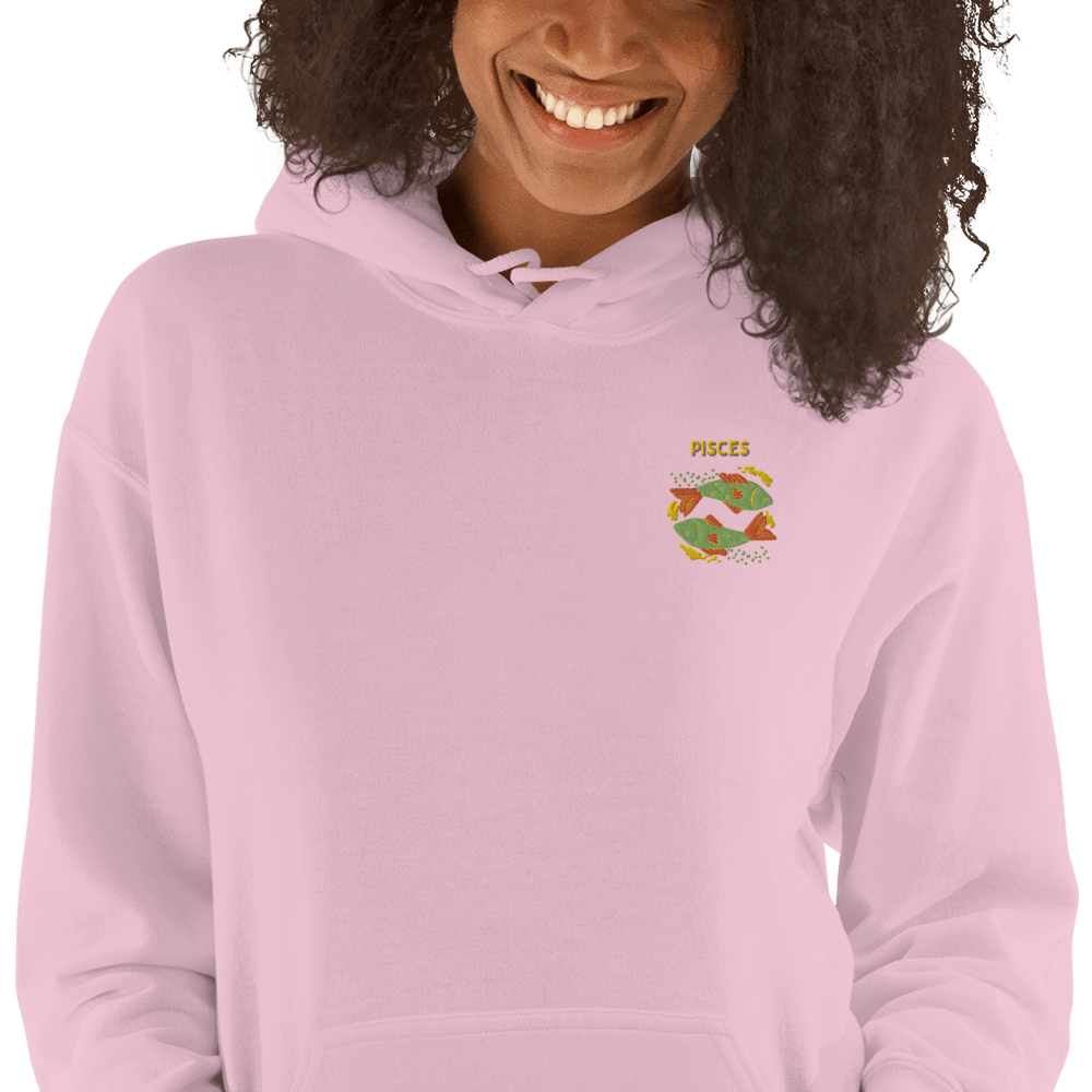 Pisces Embroidered Unisex Hoodie 
