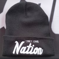 Image 1 of Only One Nation black beanie 