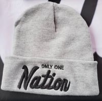 Image 1 of Only One Nation grey beanie