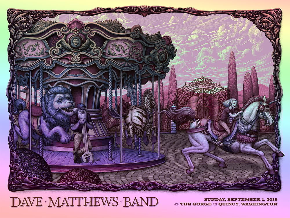 Image of Dave Matthews Band Gig Poster The Gorge, Quincy WA