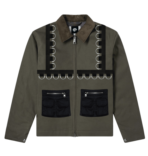 Image of D-RING WORK JACKET: OLIVE