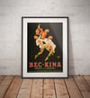 Bec-Kina | Michel Liebeaux | 1910 | Vintage Ads | Wall Art Print | Vintage Poster