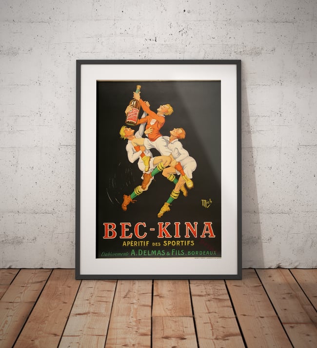 Bec-Kina | Michel Liebeaux | 1910 | Vintage Ads | Wall Art Print | Vintage Poster