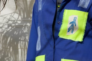 The collage jacket (blue)