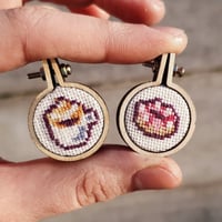 Image 1 of Coffee & Donut Magnets (made to order)